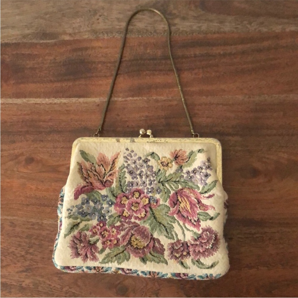 Vintage Petite point Walborg Purse